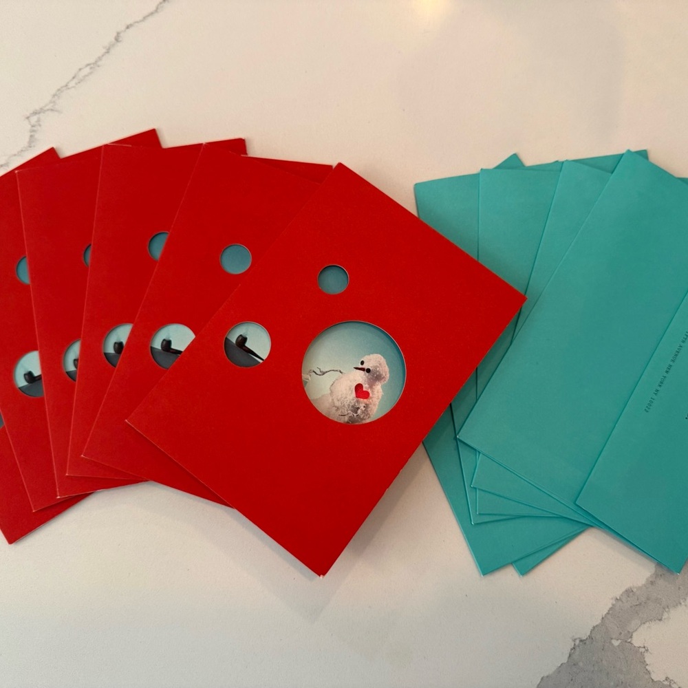 Tiffany & Co. Accordion Fold Holiday Cards Set of 6 w/ envelopes - Roe Ethridge